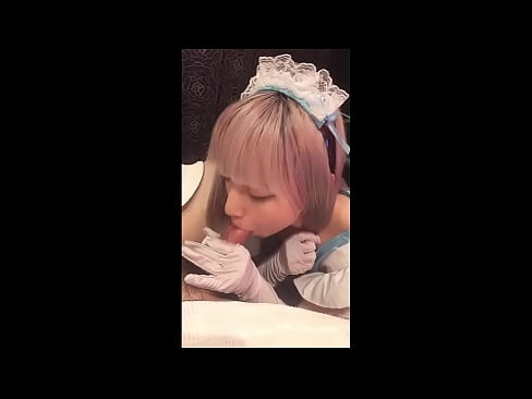 ❤️ Japanski idol [mayuka], kostim francuske služavke, 1. dio, pušenje i drkanje losionom ❤️❌ Samo porno kod nas ﹏